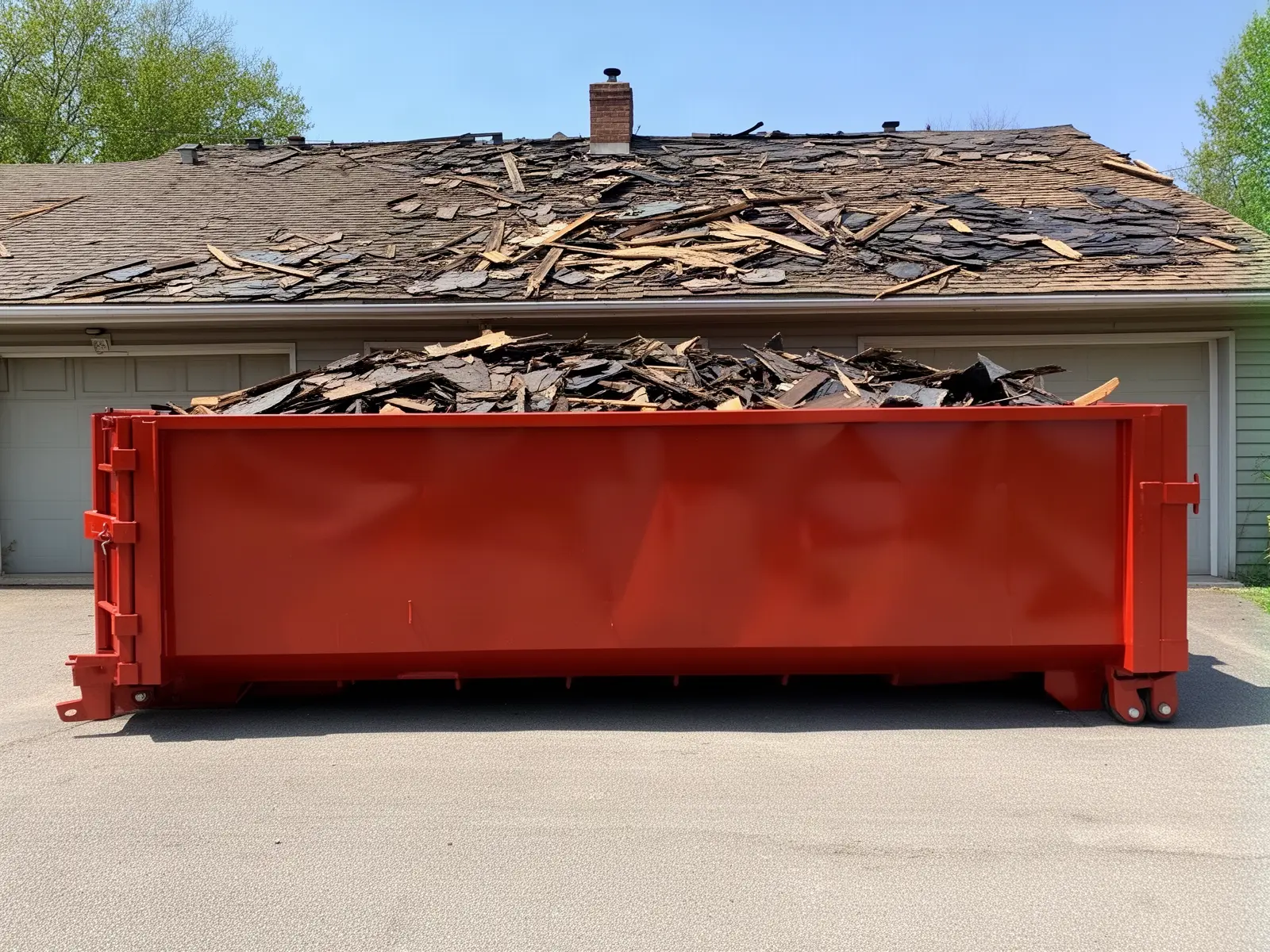 Roll-off dumpster from Luther Brothers Dumpster Rental in Springfield, OR